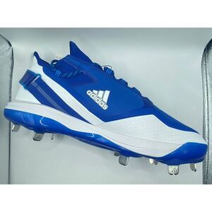 Adidas Men's Icon 7  Boost Royal Blue White Baseball Metal Cleats S23849 Size 12